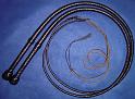 Matched Pair of 5ft Brandy 12 plait Classic American Bullwhips with Custom Black Accents A